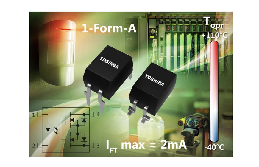 TOSHIBA ANNOUNCES NEW LOW POWER PHOTORELAYS WITH EXTENDED OPERATING TEMPERATURE